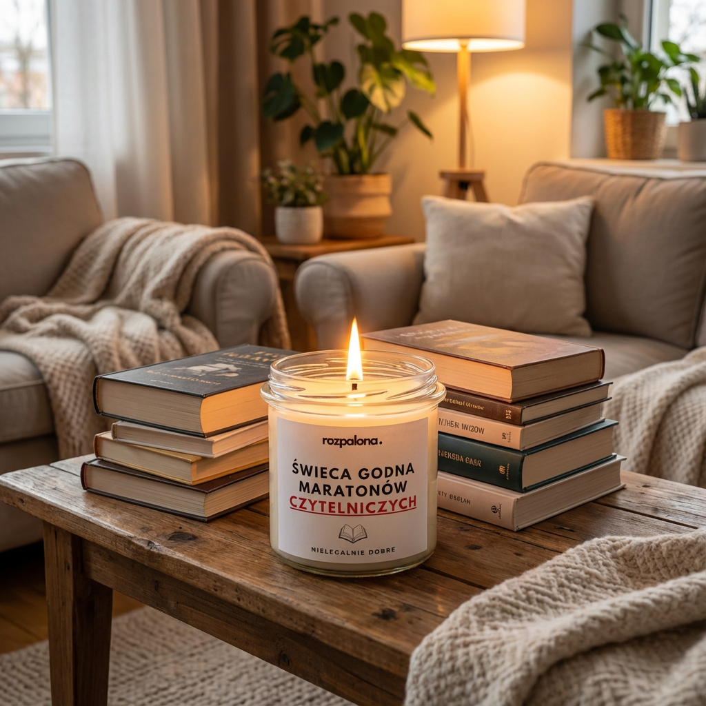 Świeca sojowa "ŚWIECA GODNA MARATONÓW CZYTELNICZYCH"