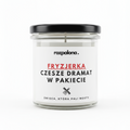 Świeca sojowa "FRYZJERKA: CZESZE DRAMAT W PAKIECIE"